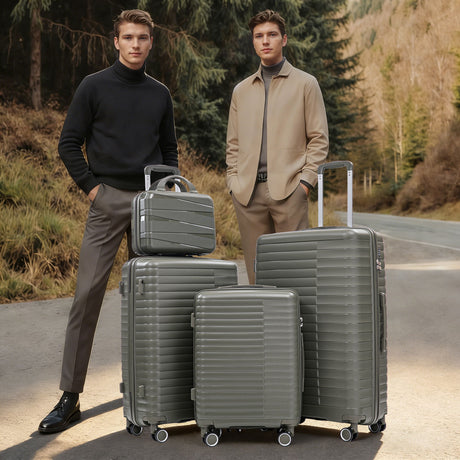4 Piece Luggage Set, Combination Lock