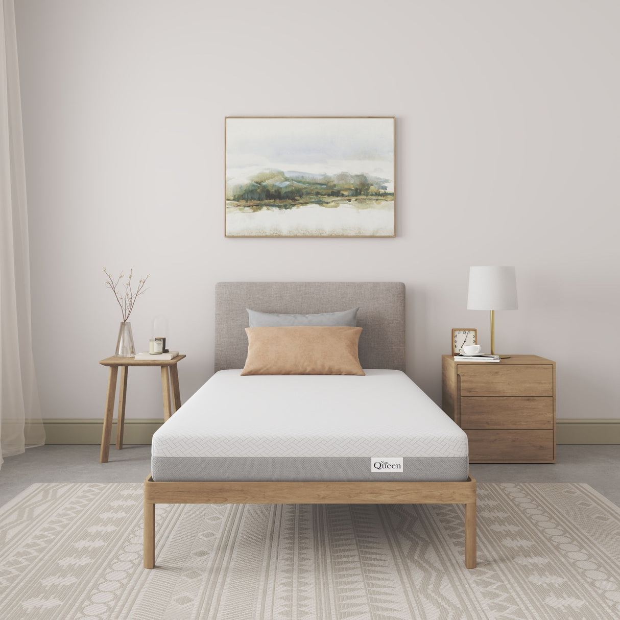 8" Memory Foam Mattress With Adaptive Foam Support And Breathable Cover