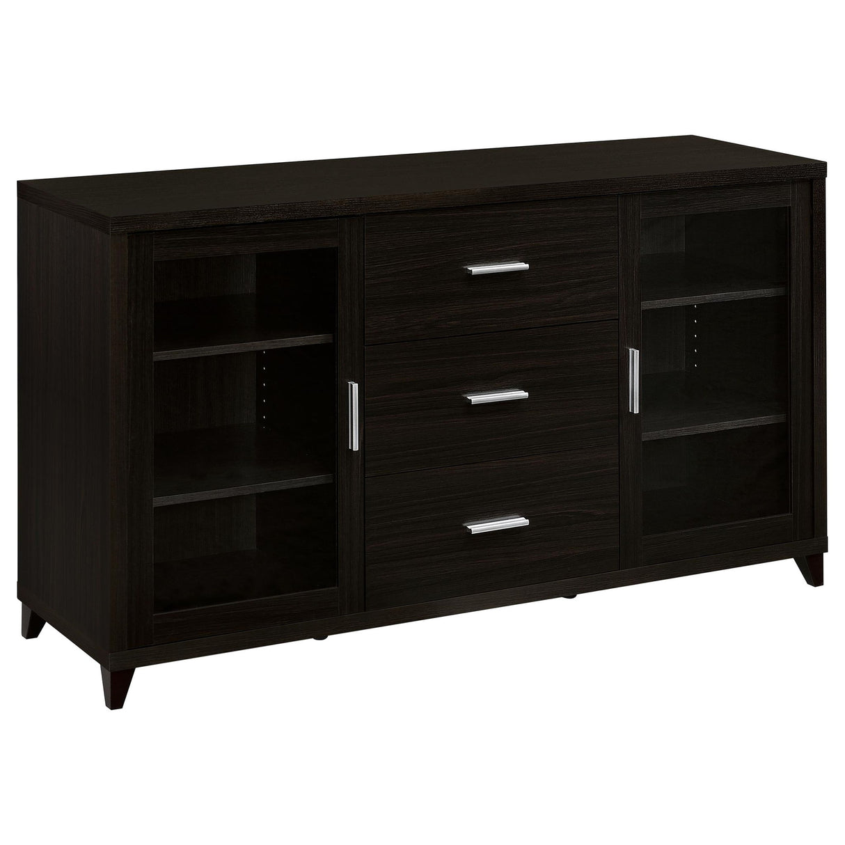Barnaby - 4 Piece Rectangular Entertainment Center - Cappuccino