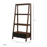 Ladder Shelf, Ladder Style Display Shelf - Natural Wood / Brown