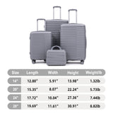 4 Piece Luggage Set, Combination Lock