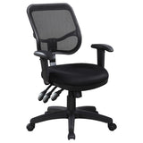 Rollo Upholstered Adjustable Ergonomic Office Chair Black - 800019