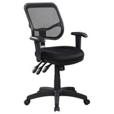 Rollo Upholstered Adjustable Ergonomic Office Chair Black - 800019