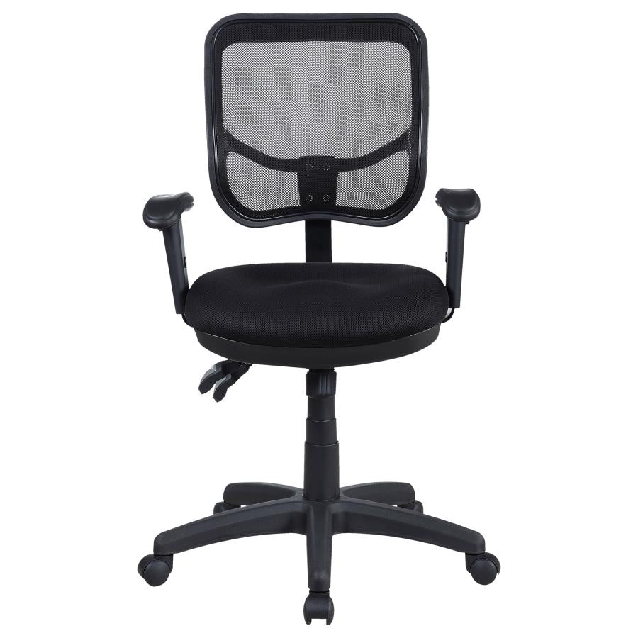 Rollo Upholstered Adjustable Ergonomic Office Chair Black - 800019
