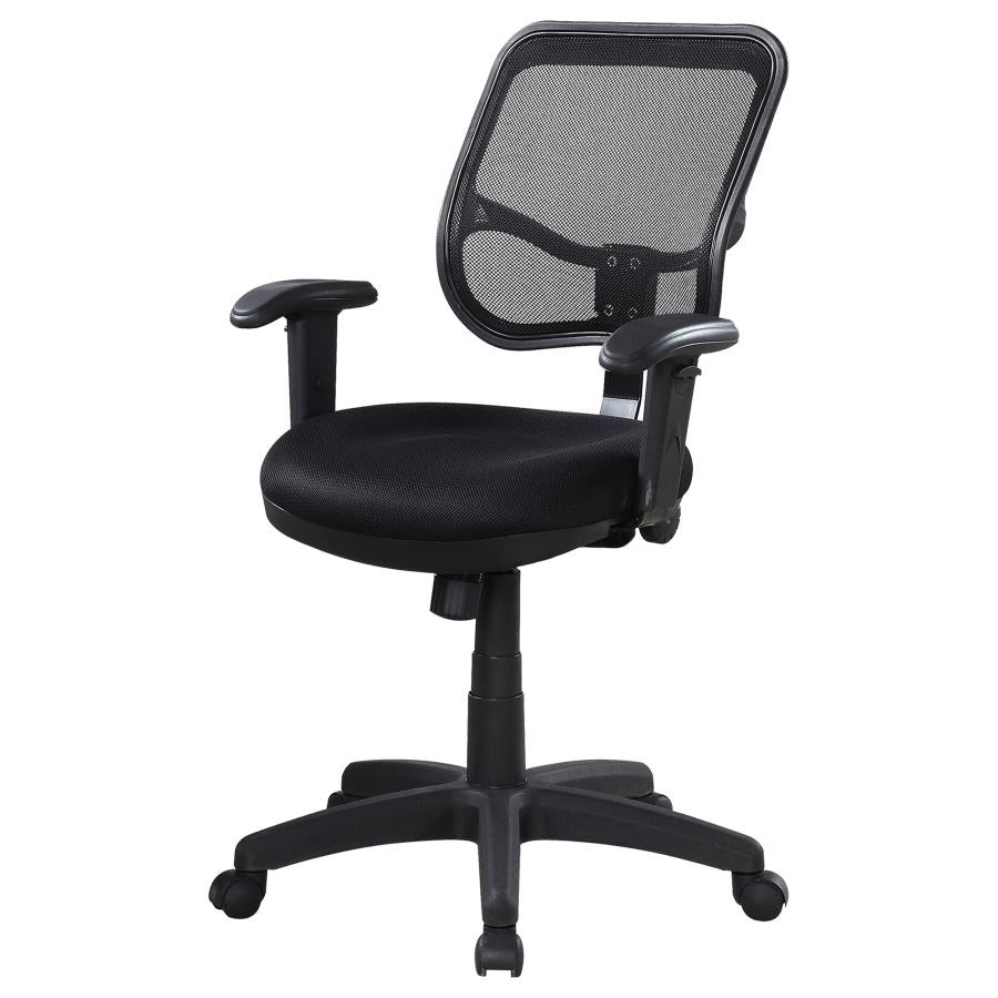 Rollo Upholstered Adjustable Ergonomic Office Chair Black - 800019