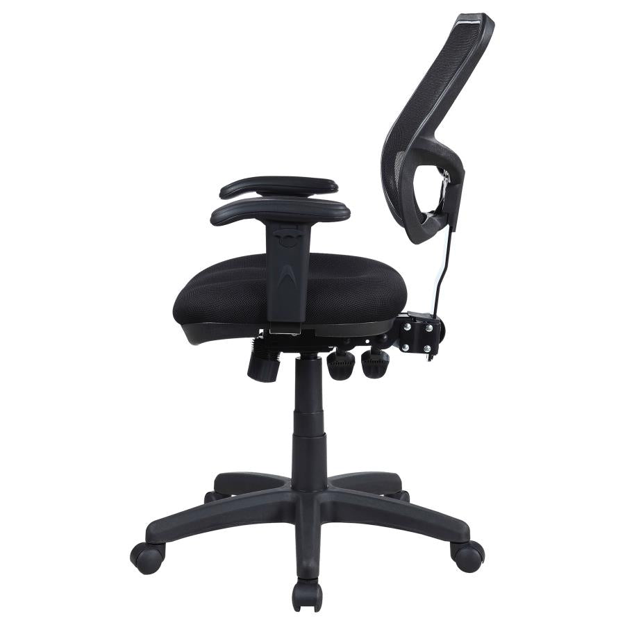 Rollo Upholstered Adjustable Ergonomic Office Chair Black - 800019