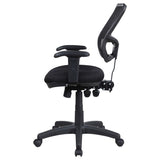 Rollo Upholstered Adjustable Ergonomic Office Chair Black - 800019