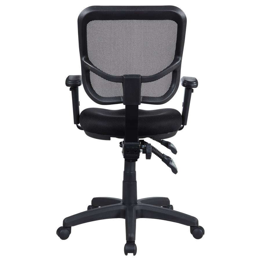 Rollo Upholstered Adjustable Ergonomic Office Chair Black - 800019