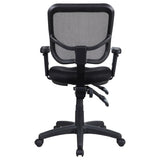 Rollo Upholstered Adjustable Ergonomic Office Chair Black - 800019