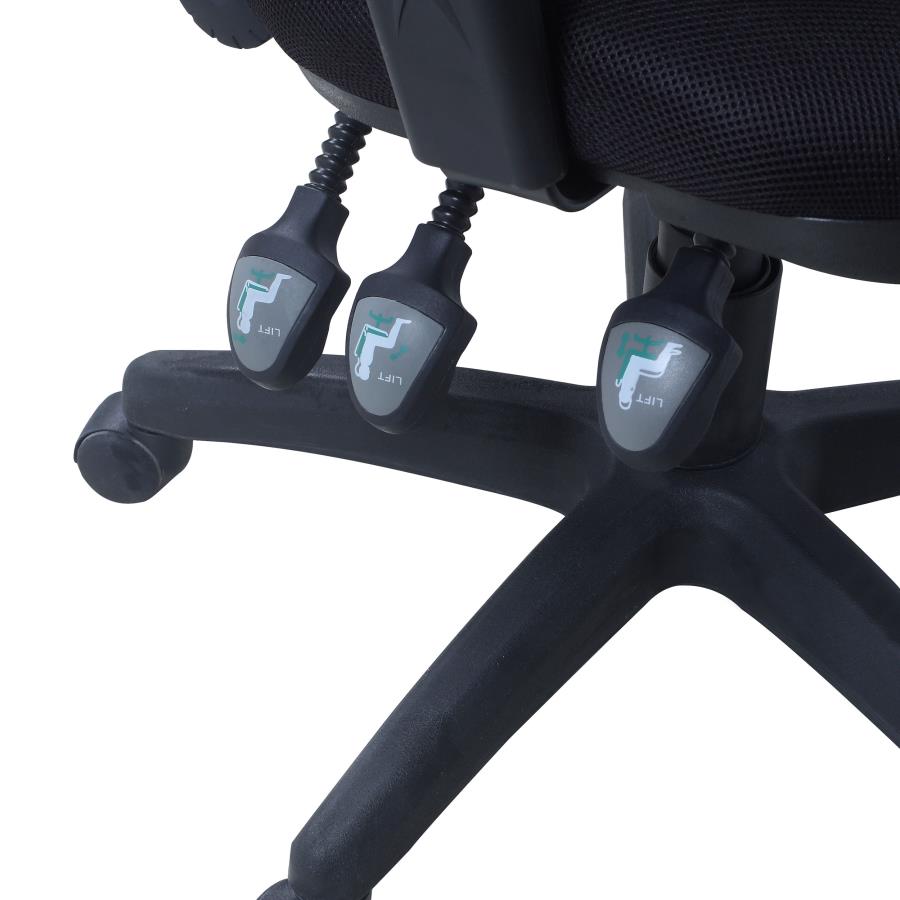 Rollo Upholstered Adjustable Ergonomic Office Chair Black - 800019