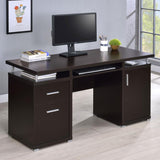 Tracy 55-inch 2-drawer Office Computer Desk Cappuccino - 800107