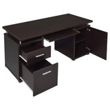 Tracy 55-inch 2-drawer Office Computer Desk Cappuccino - 800107