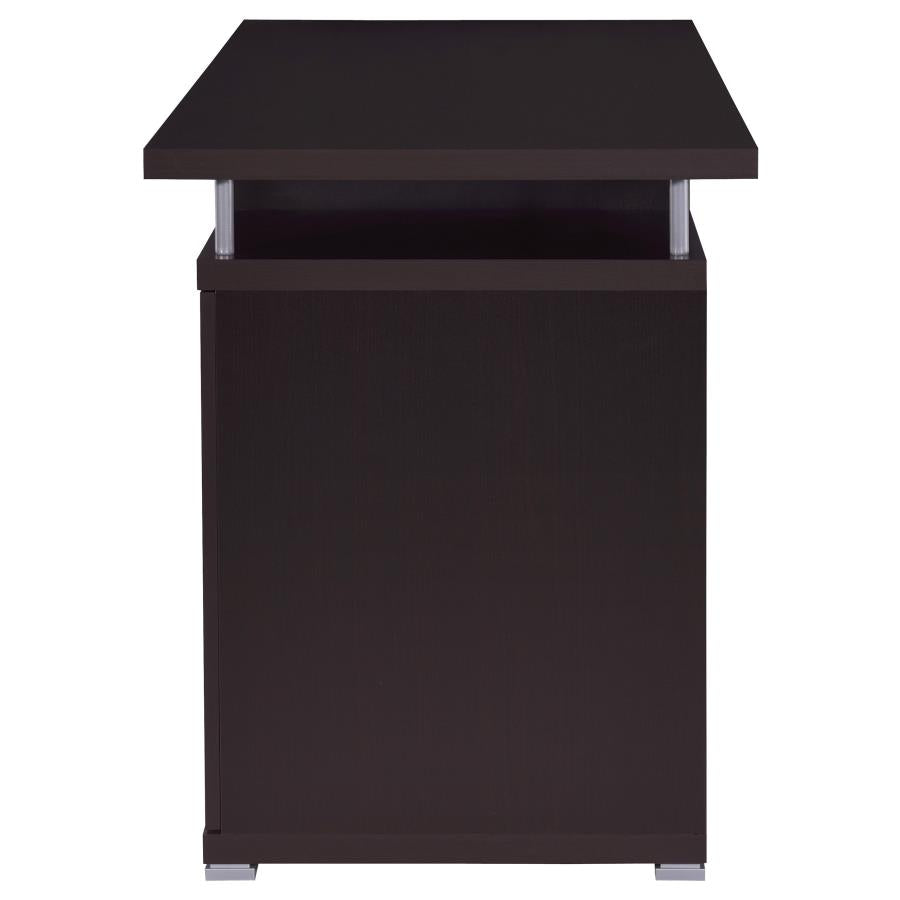 Tracy 55-inch 2-drawer Office Computer Desk Cappuccino - 800107