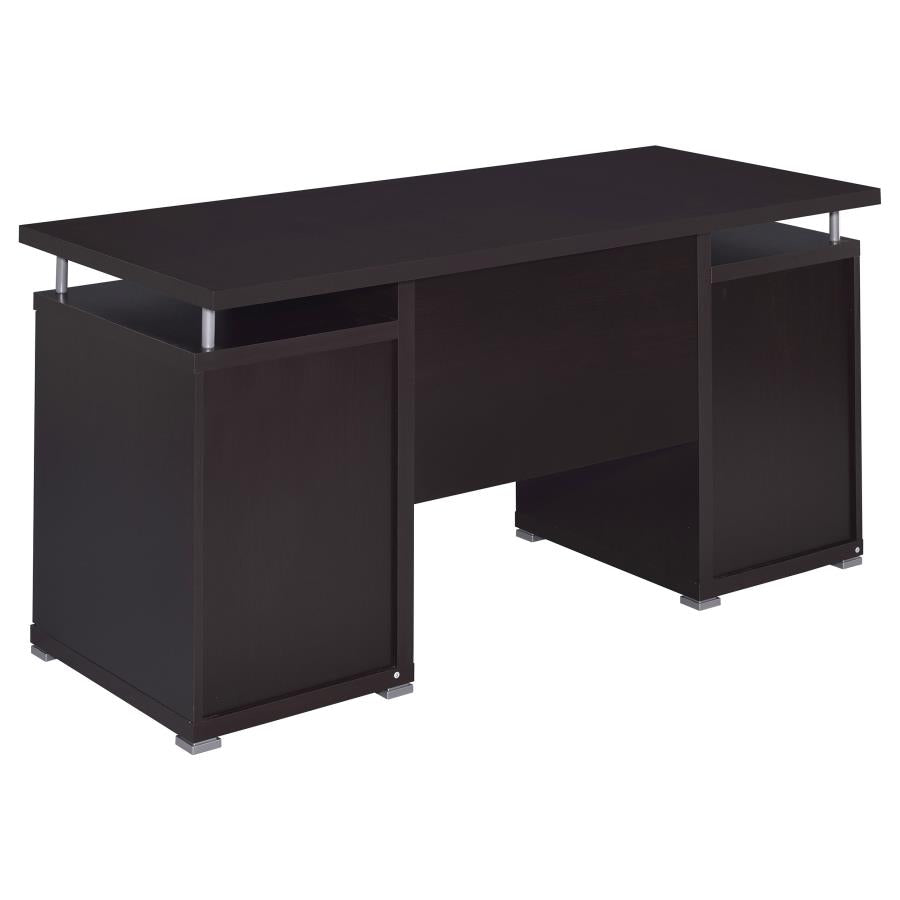 Tracy 55-inch 2-drawer Office Computer Desk Cappuccino - 800107