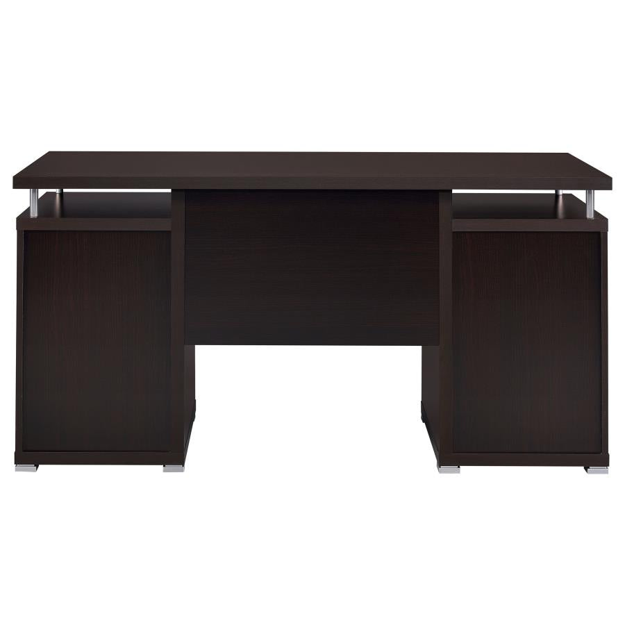 Tracy 55-inch 2-drawer Office Computer Desk Cappuccino - 800107
