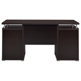 Tracy 55-inch 2-drawer Office Computer Desk Cappuccino - 800107