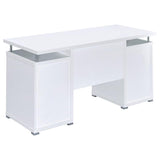 Tracy 55-inch 2-drawer Office Computer Desk White - 800108