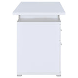 Tracy 55-inch 2-drawer Office Computer Desk White - 800108