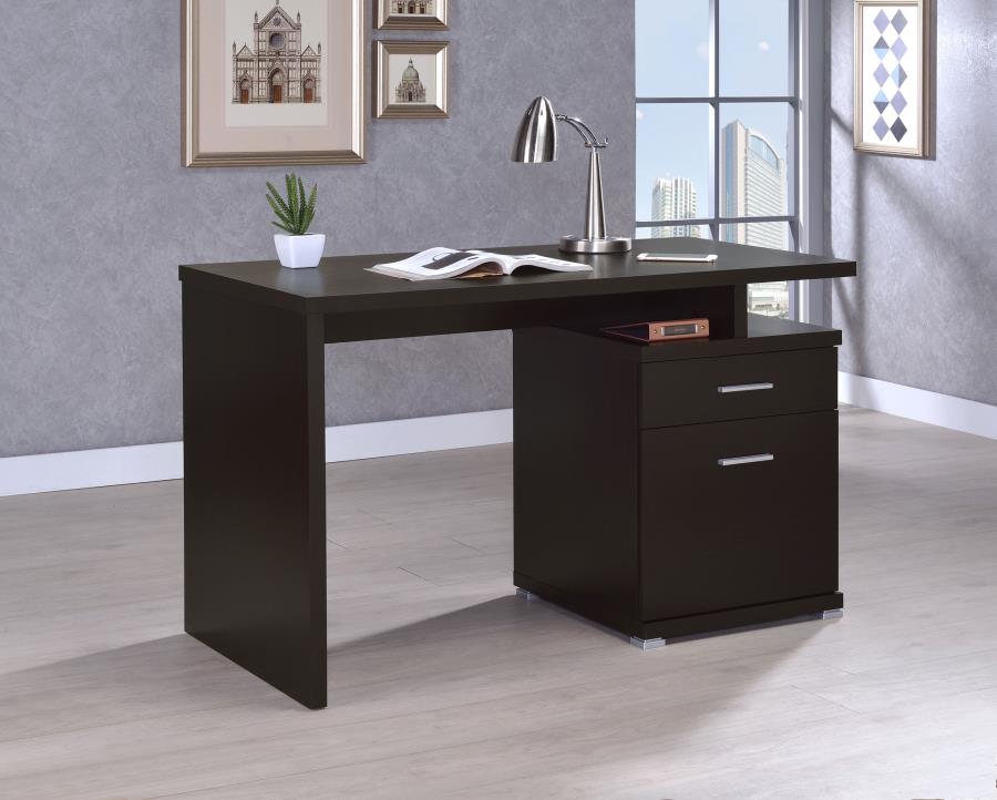 Irving 47-inch 2-drawer Office Computer Desk Cappuccino - 800109