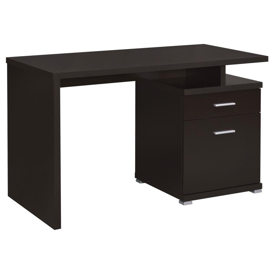 Irving 47-inch 2-drawer Office Computer Desk Cappuccino - 800109