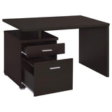 Irving 47-inch 2-drawer Office Computer Desk Cappuccino - 800109