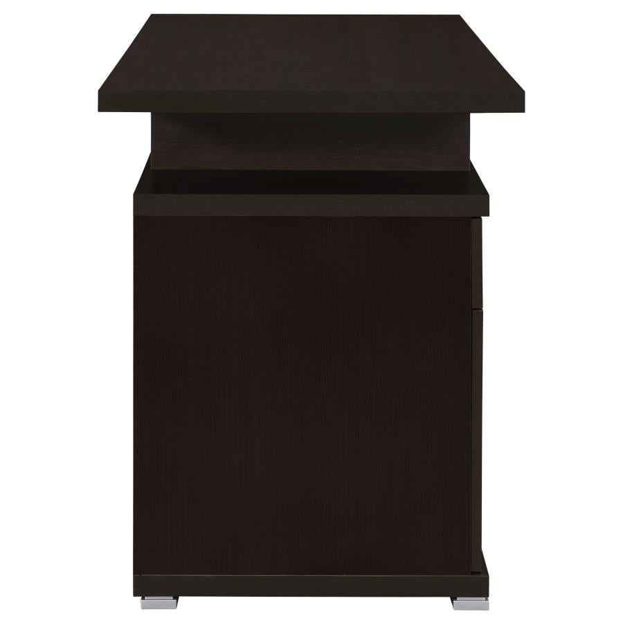 Irving 47-inch 2-drawer Office Computer Desk Cappuccino - 800109