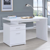 Irving 47-inch 2-drawer Office Computer Desk White - 800110