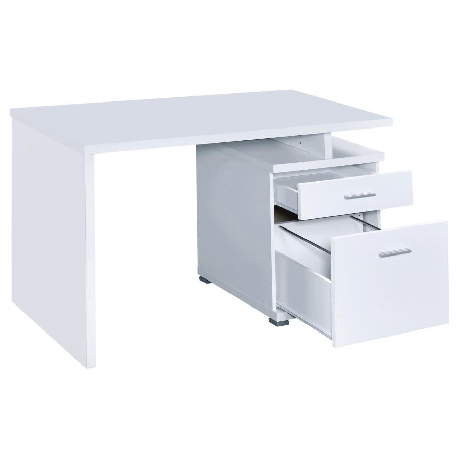 Irving 47-inch 2-drawer Office Computer Desk White - 800110