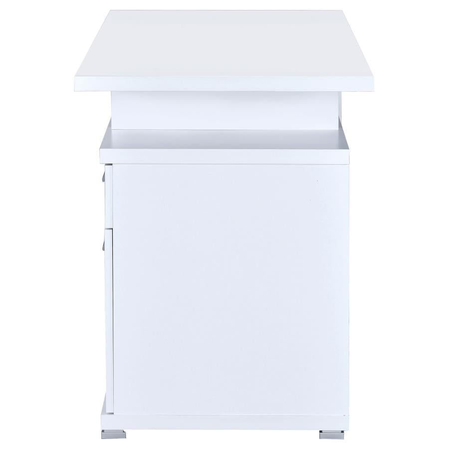 Irving 47-inch 2-drawer Office Computer Desk White - 800110