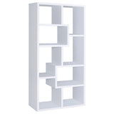 Theo 71-inch 6-shelf Bookshelf White - 800136