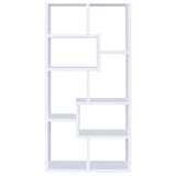 Theo 71-inch 6-shelf Bookshelf White - 800136