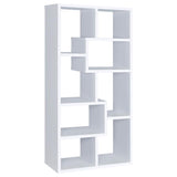 Theo 71-inch 6-shelf Bookshelf White - 800136