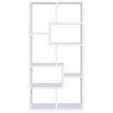 Theo 71-inch 6-shelf Bookshelf White - 800136