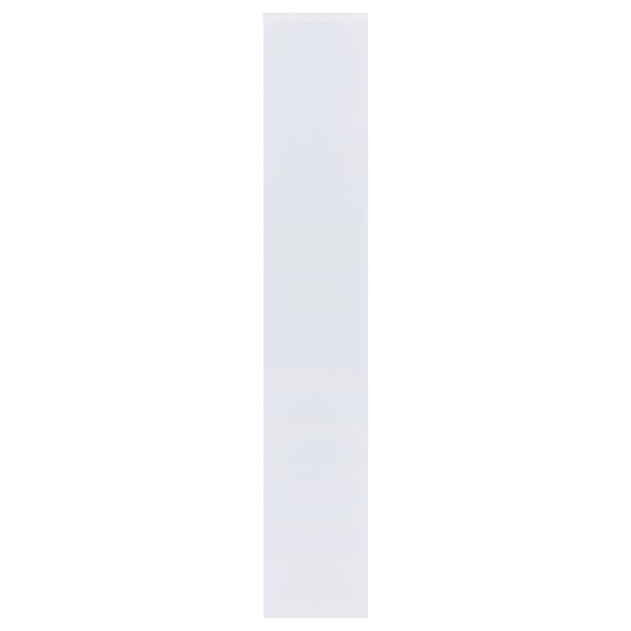 Theo 71-inch 6-shelf Bookshelf White - 800136