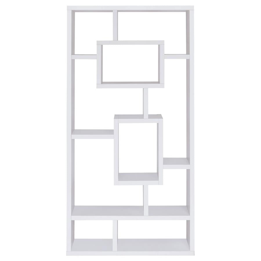 Corey 71-inch 8-shelf Bookshelf White - 800157