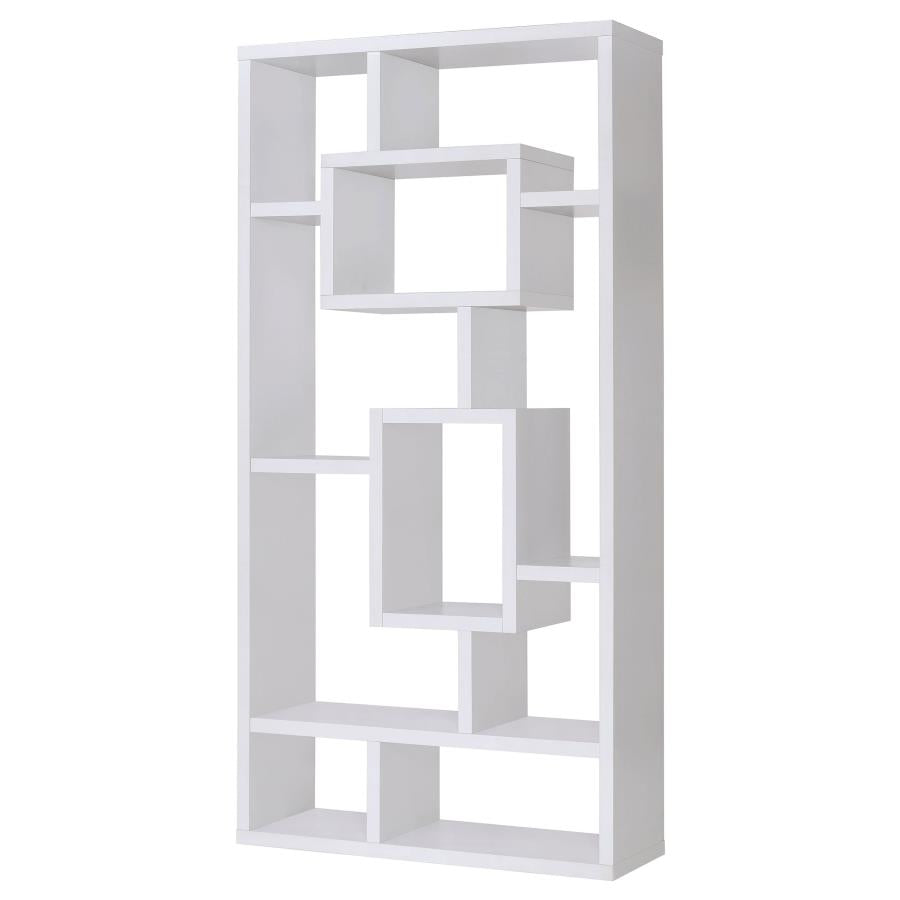 Corey 71-inch 8-shelf Bookshelf White - 800157