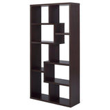 Theo 71-inch 6-shelf Bookshelf Cappuccino - 800264