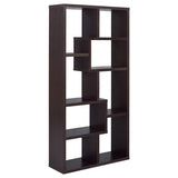 Theo 71-inch 6-shelf Bookshelf Cappuccino - 800264