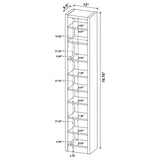 Eliam 71-inch 8-shelf Bookcase Cappuccino - 800285
