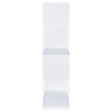Emelle 63-inch 4-shelf Glass Panel Bookshelf White - 800300