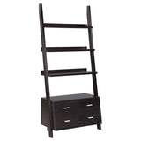 Colella 72-inch 5-shelf Storage Ladder Bookshelf Cappuccino - 800319