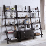 Colella 72-inch 5-shelf Storage Ladder Bookshelf Cappuccino - 800319