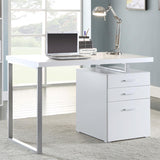 Brennan 47-inch 3-drawer Office Computer Desk White - 800325
