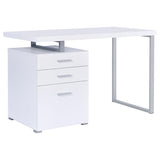Brennan 47-inch 3-drawer Office Computer Desk White - 800325