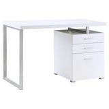 Brennan 47-inch 3-drawer Office Computer Desk White - 800325