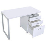 Brennan 47-inch 3-drawer Office Computer Desk White - 800325