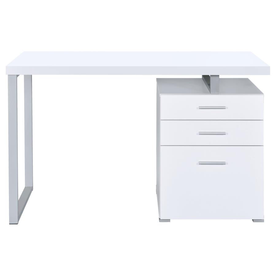 Brennan 47-inch 3-drawer Office Computer Desk White - 800325