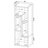 Velma Multipurpose TV Stand and Bookshelf White - 800330