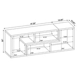 Velma Multipurpose TV Stand and Bookshelf White - 800330
