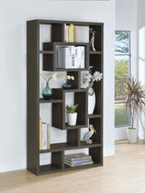 Corey 71-inch 8-shelf Bookshelf Weathered Grey - 800512